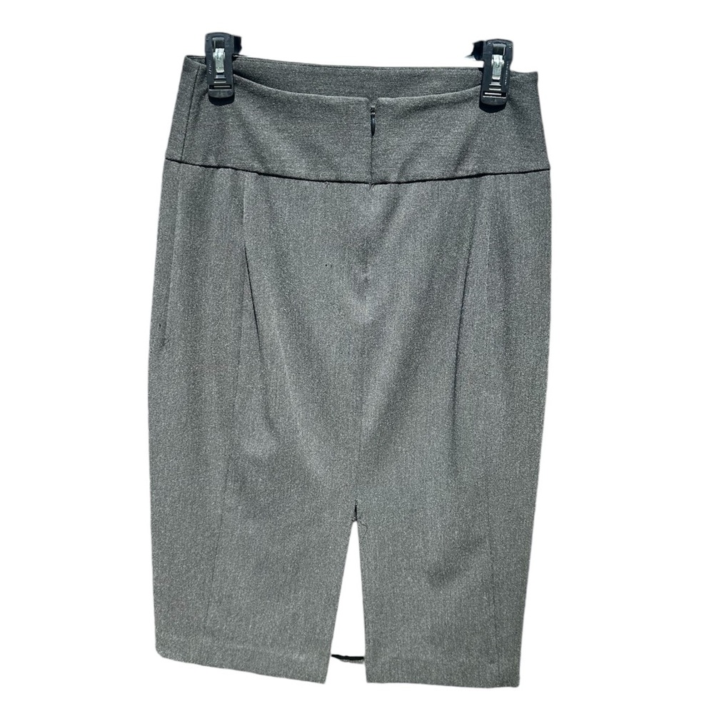 Gray Pencil Skirt
